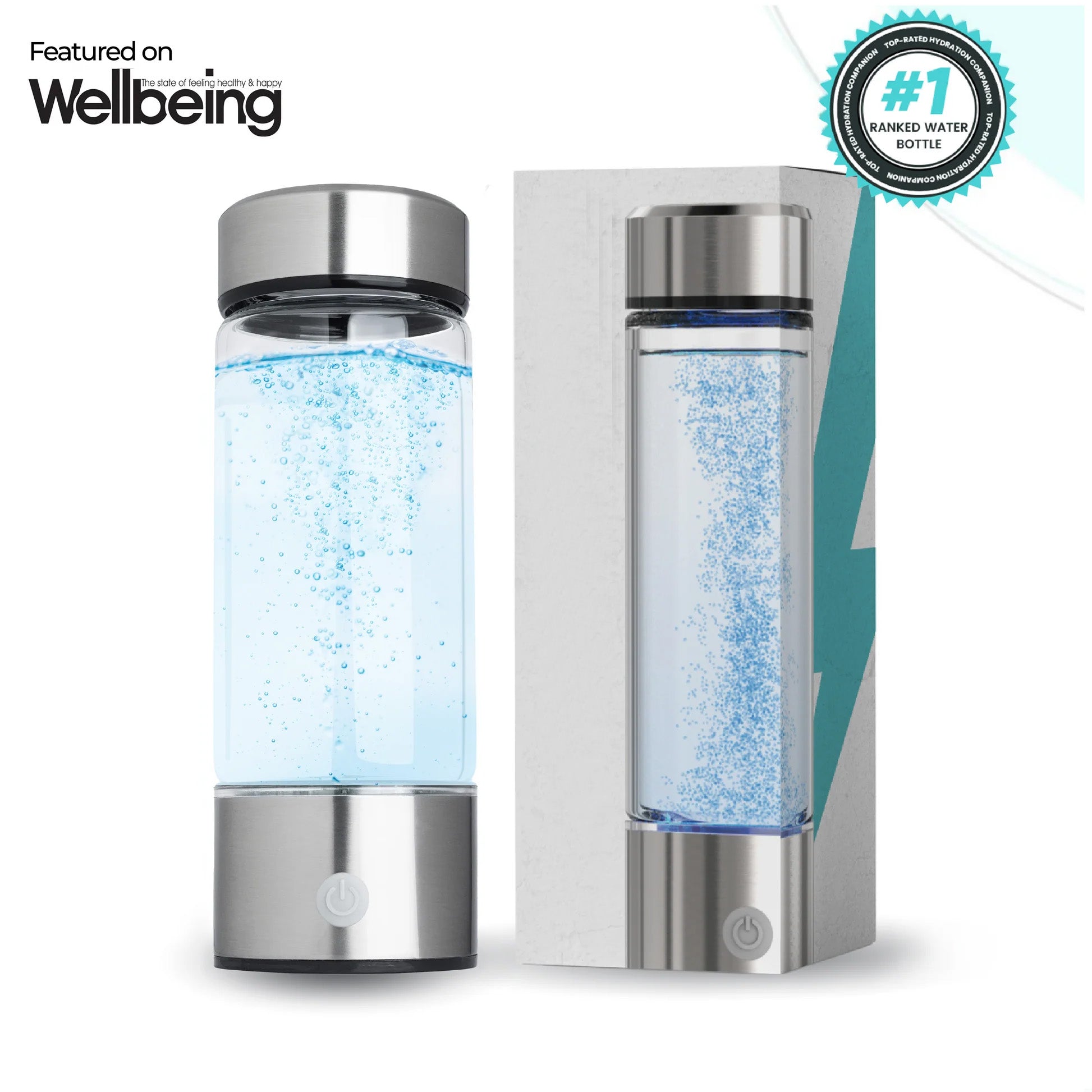 HydroUp smart water bottle with electrolytes and minerals